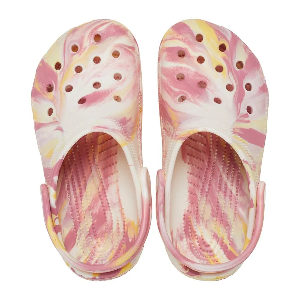 Детские сабо для девочек Crocs Classic Clog, Daylily Multi — фото 3