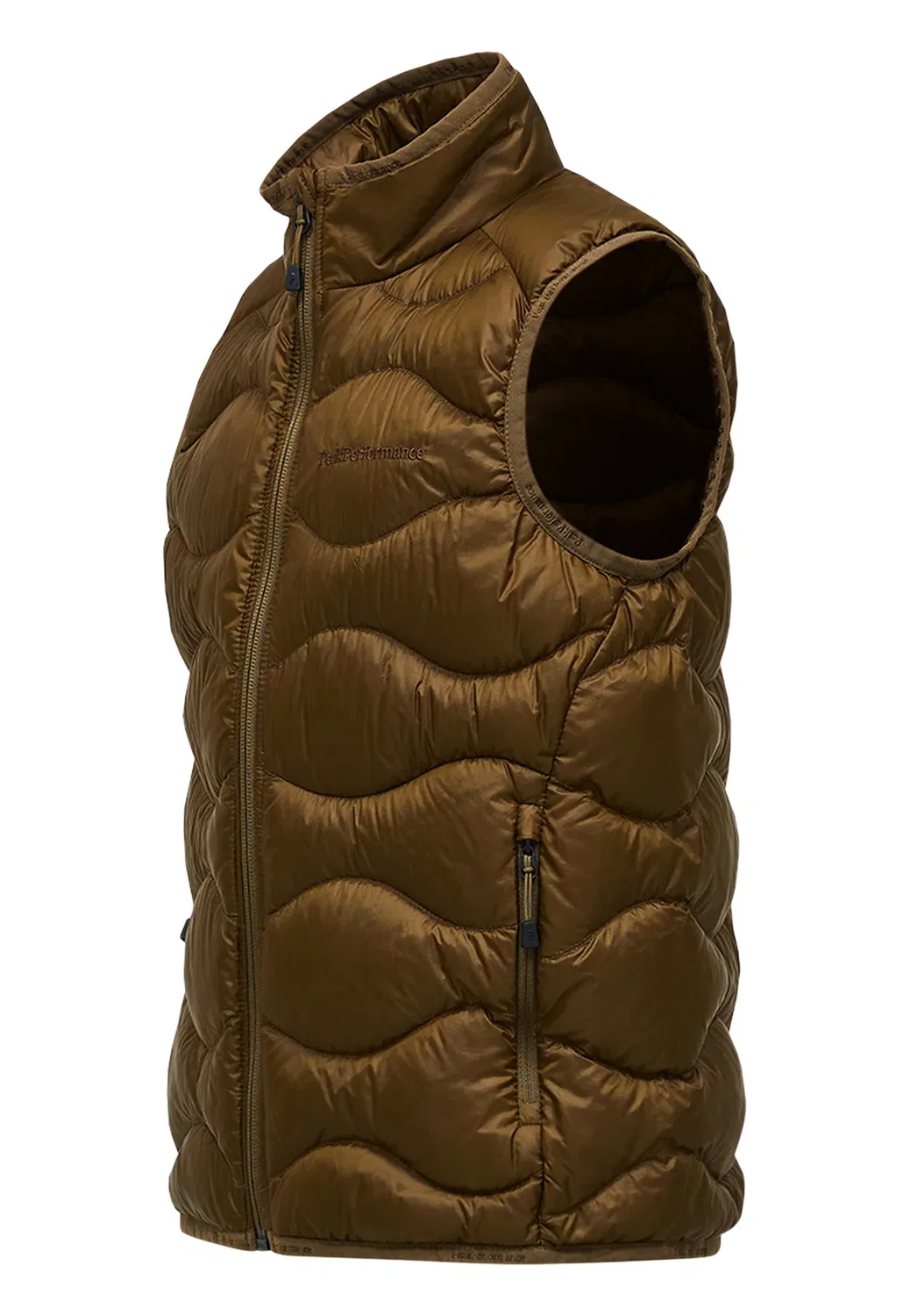 Жилет унисекс с гелиевым наполнителем (Jr helium down vest unisex) Peak Performance, Khaki — фото 3