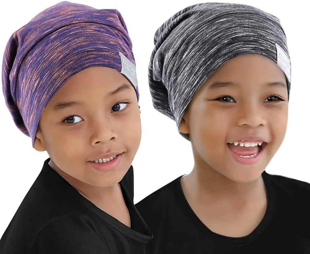 Шапочка для душа ELIHAIR, Two Children (Rose Purple + Grey Pale)