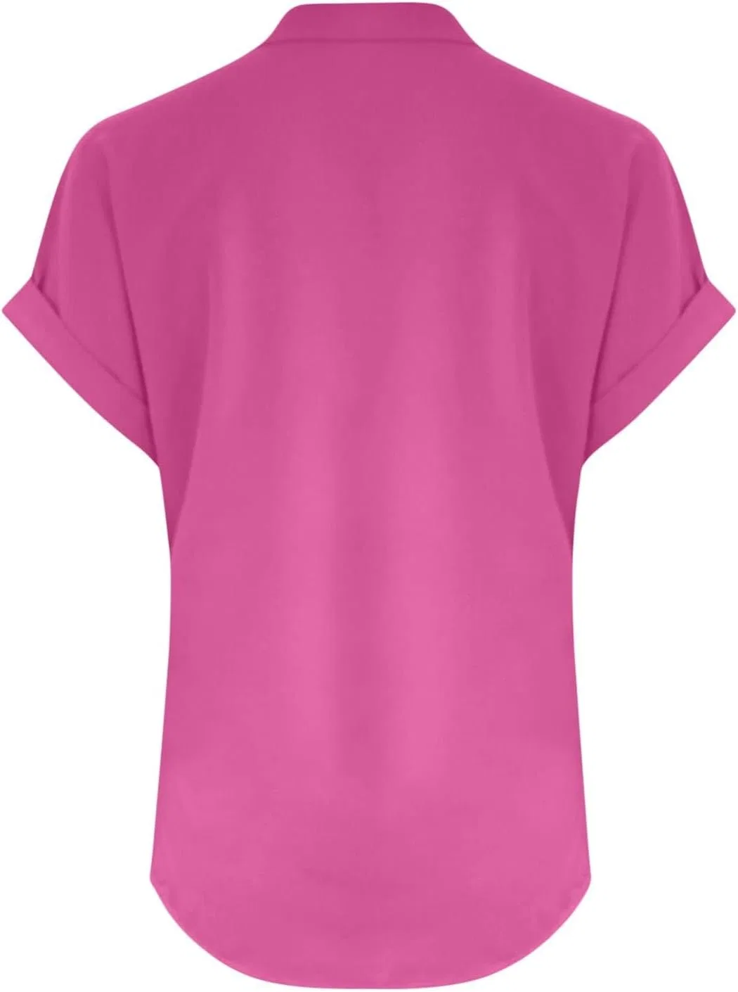 Женская футболка с V-образным вырезом Summer Beach, Hot Pink — фото 3