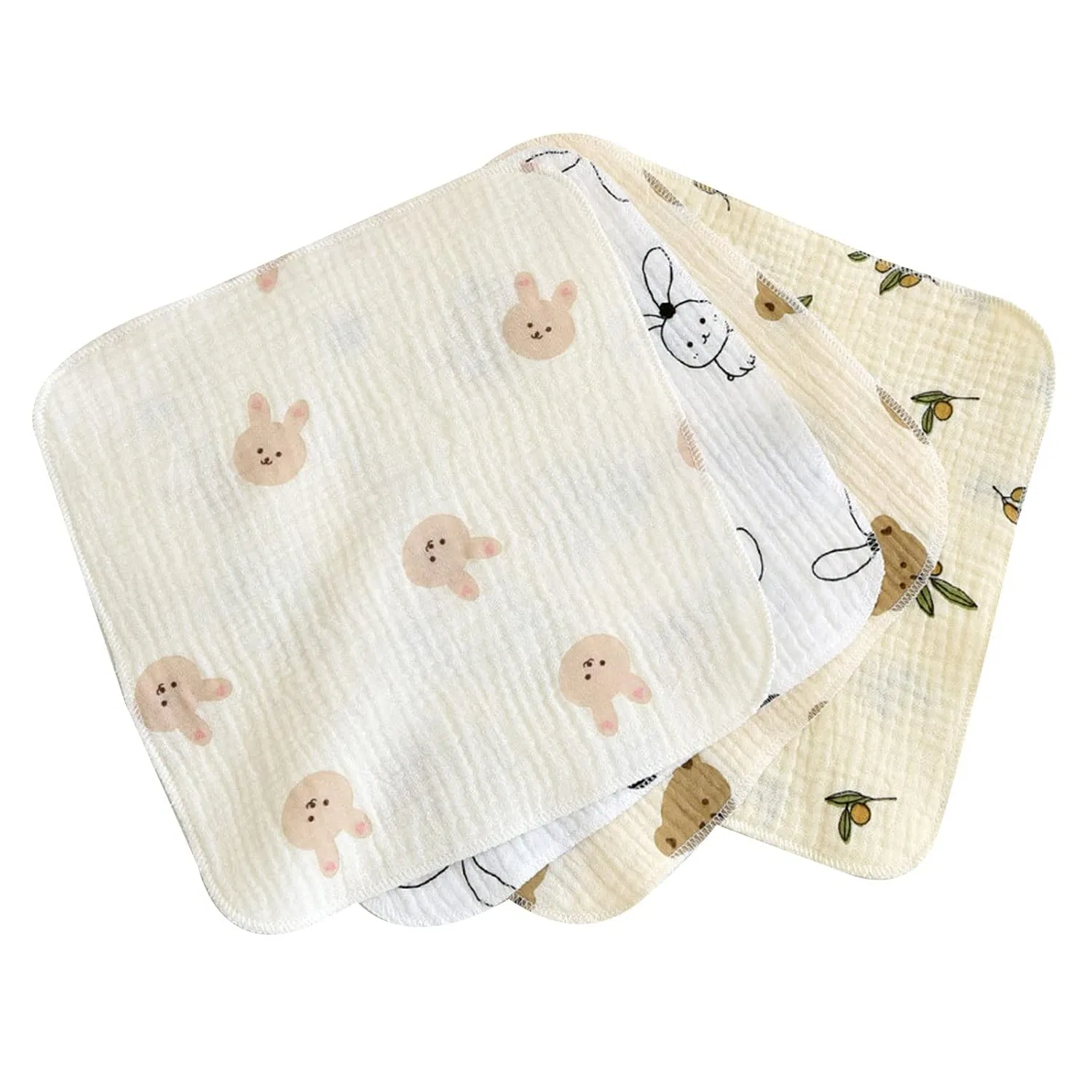 Детские варежки для купания из хлопка, Xinsheinelry, 4 штуки, 27x27 см, Set 2