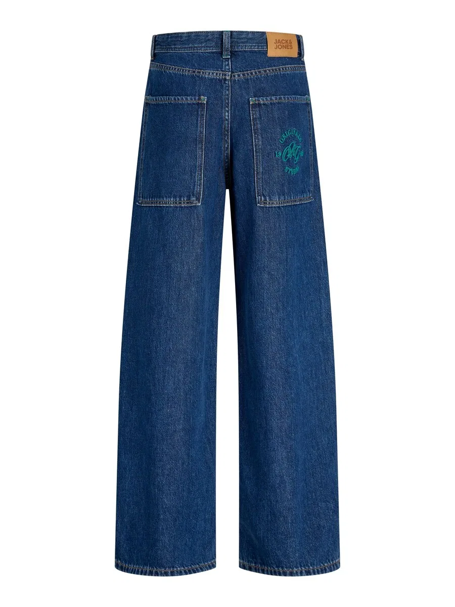 Джинсы Jack & Jones Junior Wide leg Jeans синего цвета — фото 2