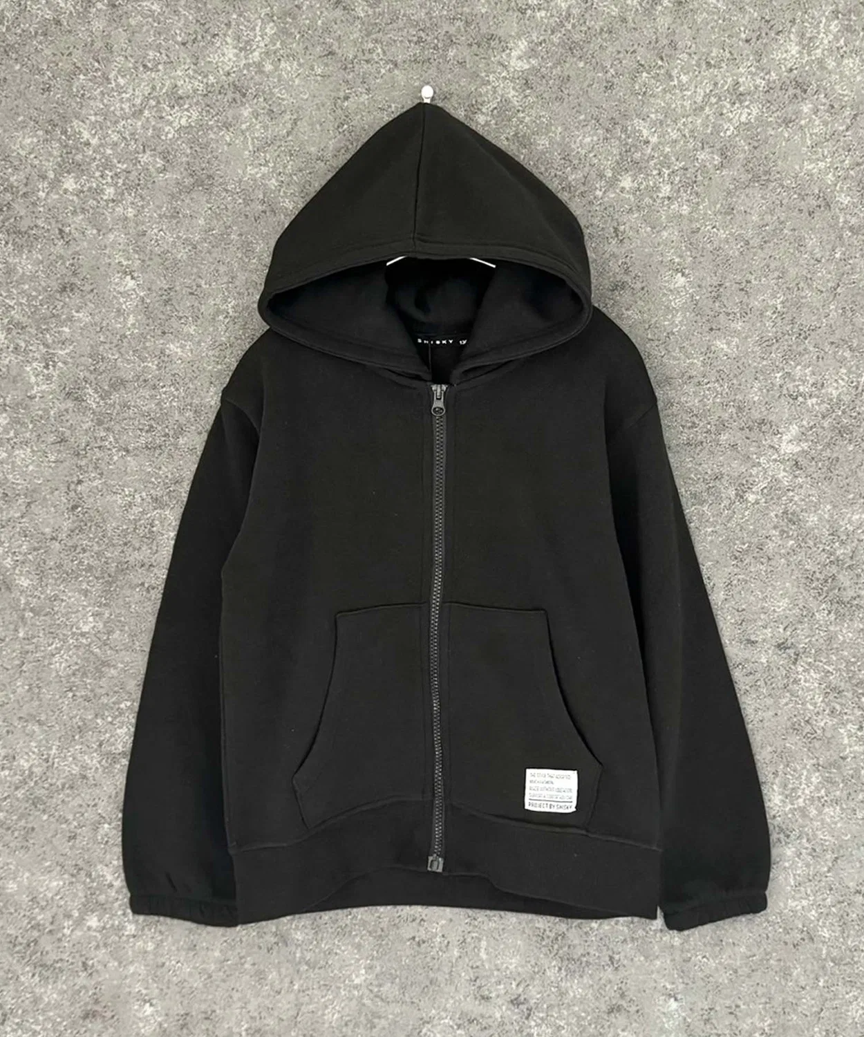 Детский худи с начесом, свободного кроя, модель Chois BIG SHISKY, Heather Charcoal — фото 3