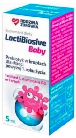 

Биологически активная добавка Family Health, пробиотик LACTIBIOSIVE BABY, 5 мл Inna Marka