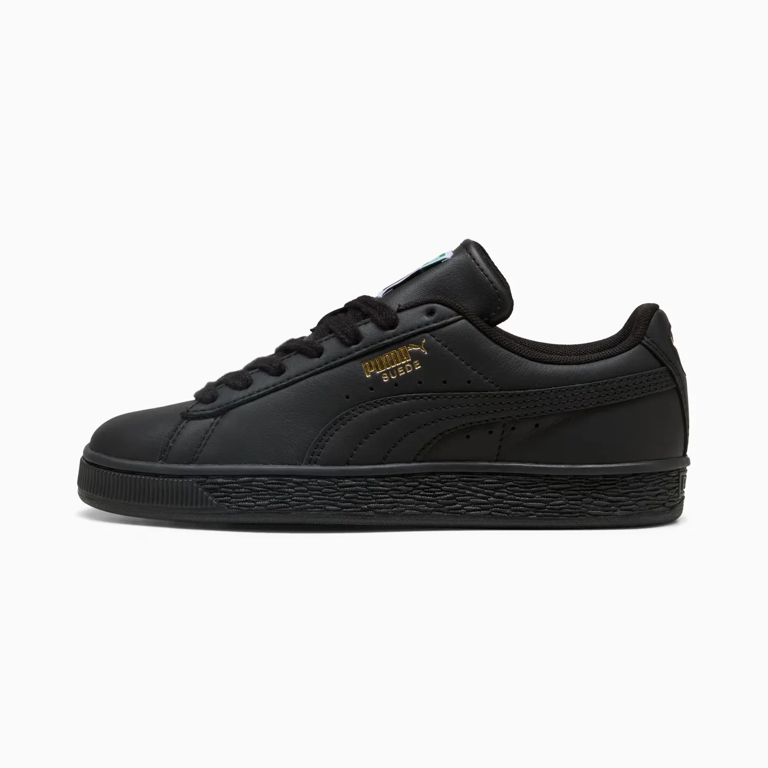 Кроссовки для детей постарше Suede Puma, Puma Black-Archive Green