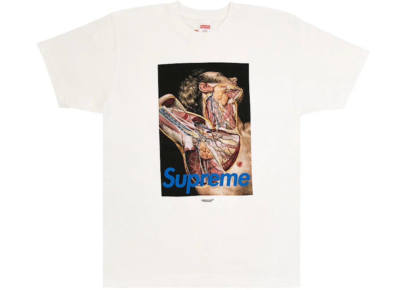 Мужская футболка с принтом Supreme Undercover Anatomy Tee, White