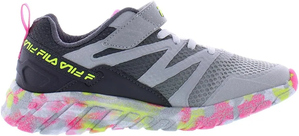 Детские кроссовки для девочек Cryptonic 7 Strap Mashup Fila, Grey/Cement Grey — фото 2