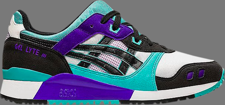 Кроссовки gel lyte 3 'techno cyan purple' Asics, чирок - фото