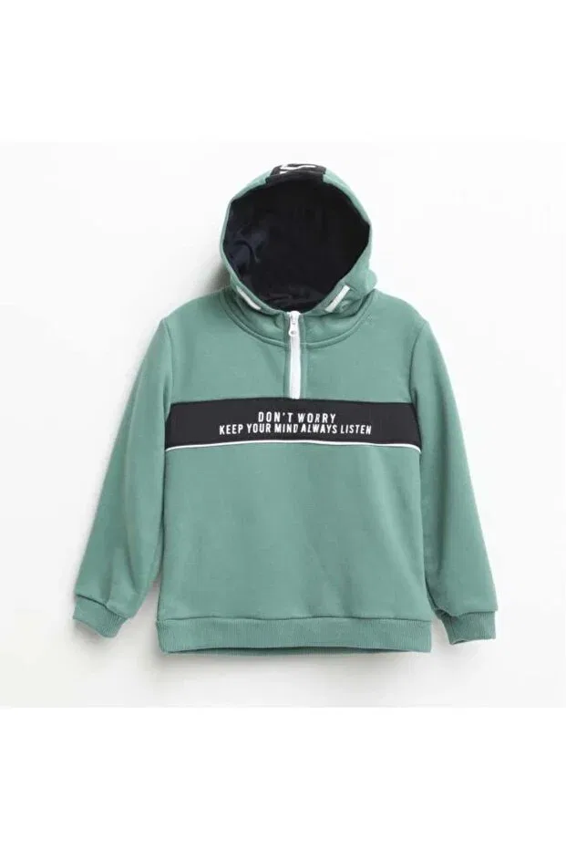 Детское худи для мальчиков с принтом Cagla Boys' Hooded Sweatshirt Nanica, Cagla — фото 3