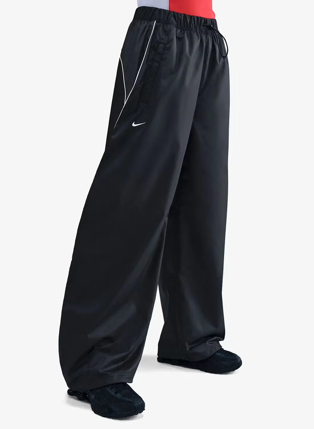 Штаны спортивные с логотипом Nike, черный — фото 3