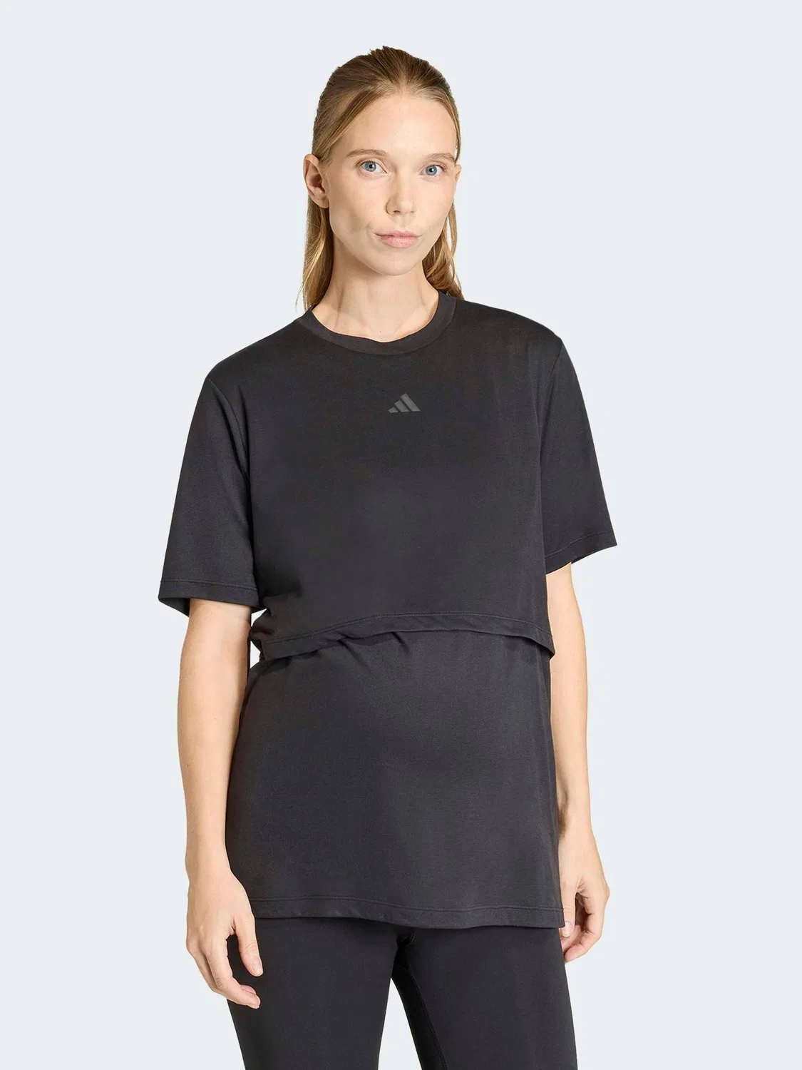 Футболка для тренировок, maternity adidas Black, черный