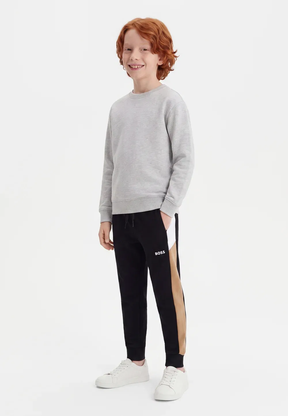 Детские и подростковые спортивные штаны Boss Kidswear, Black