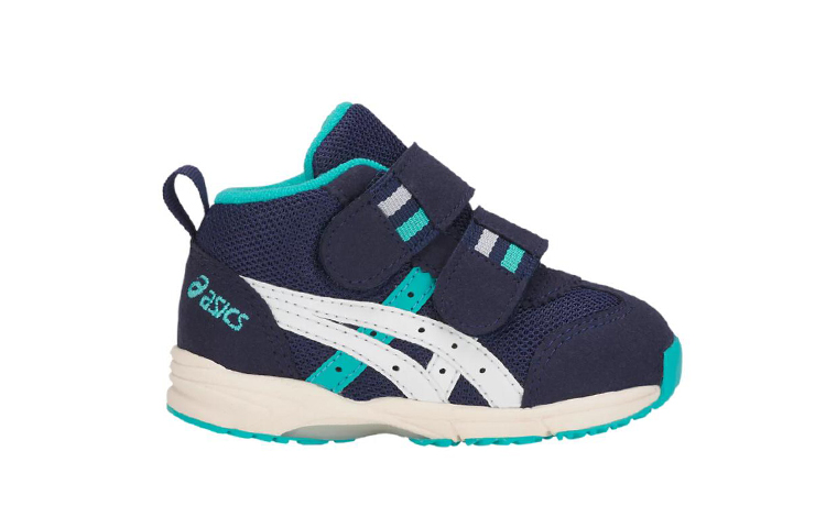 Кроссовки Asics GD. RUNNERBABY Toddler Shoes TD Mid-top White/Royal Blue/Fern Green — фото 2