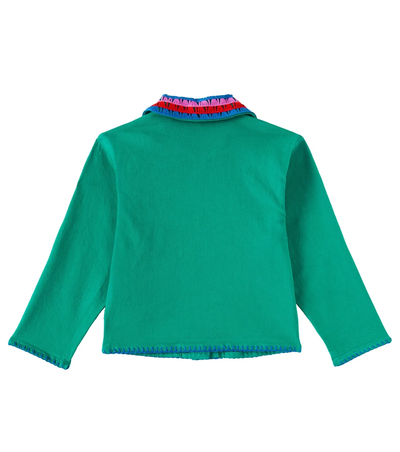 Легкая куртка хлопковая Stella Mccartney Kids, зеленый — фото 3