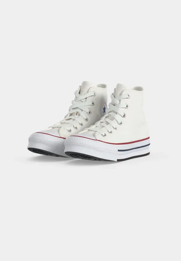 Кроссовки Chuck Taylor All Star Lift Platform унисекс - высокие кроссовки Converse, белый/темно-синий — фото 3