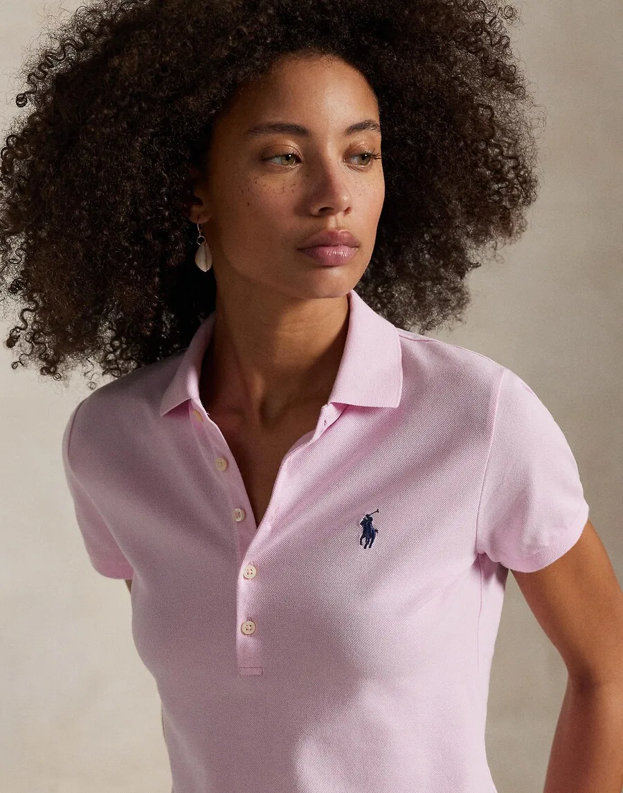 Топ Polo Ralph Lauren светло-розового цвета — фото 3