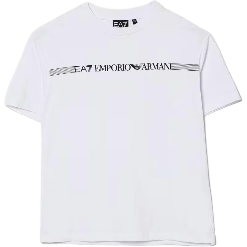 Футболка для детей с круглым вырезом Emporio Armani, White