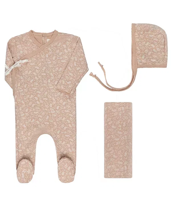 Детский комплект из футера с моделью Take Me Home Set Ely'S & Co., розовый