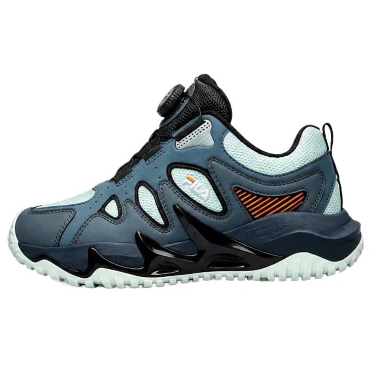 Детские уличные кроссовки Tiger Claw 4 с синтетической кожей, FILA KIDS, Dome Gray/Dark Stone Gray