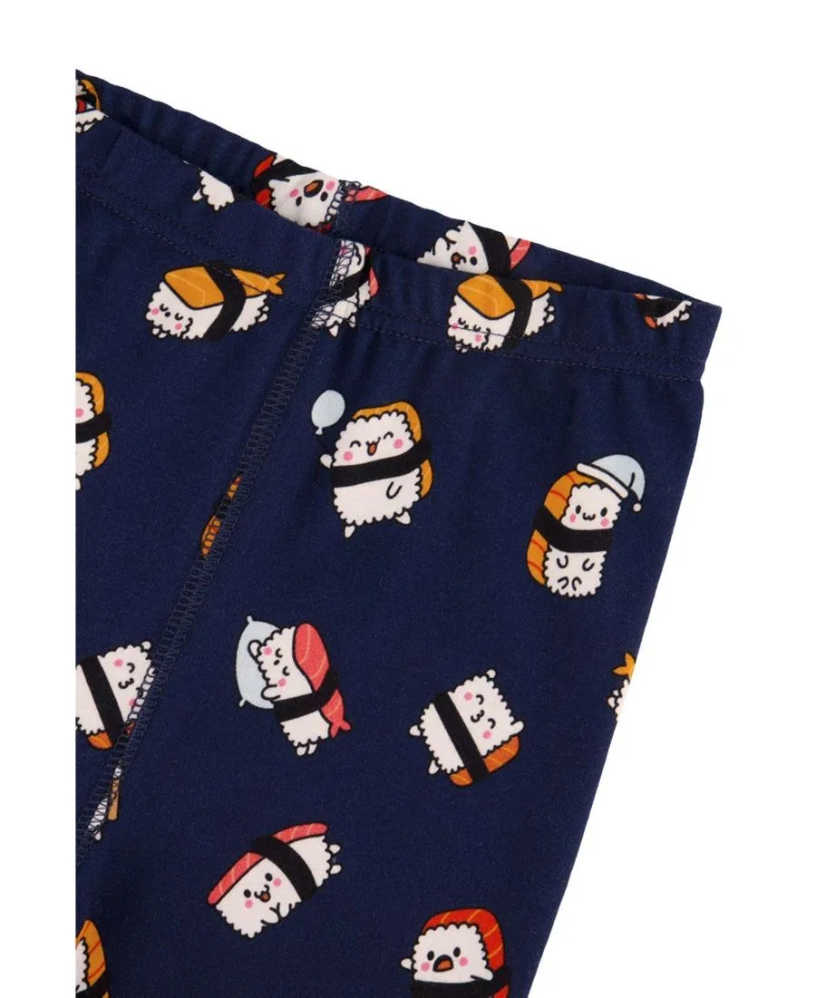 Детская пижама из хлопка с принтом суши Deux par Deux, Blue Sushi Print — фото 4