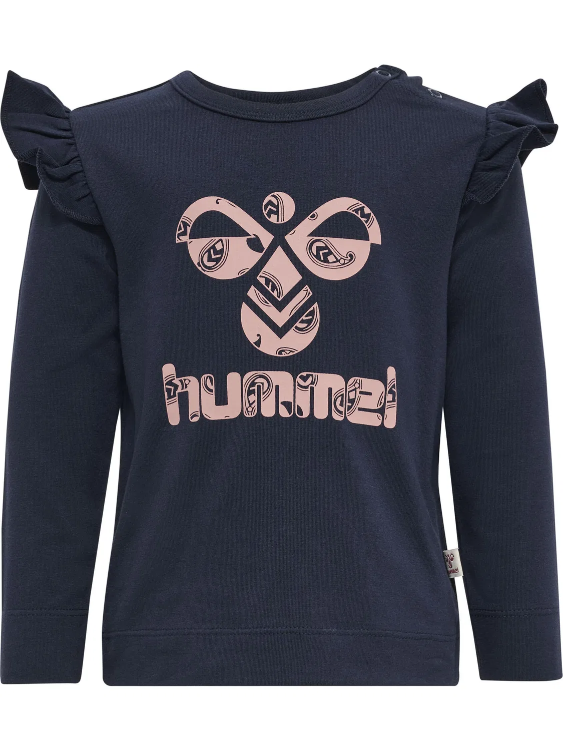 Детская футболка с длинным рукавом Hmlartemis Hummel, Schwarz Dunkelblau