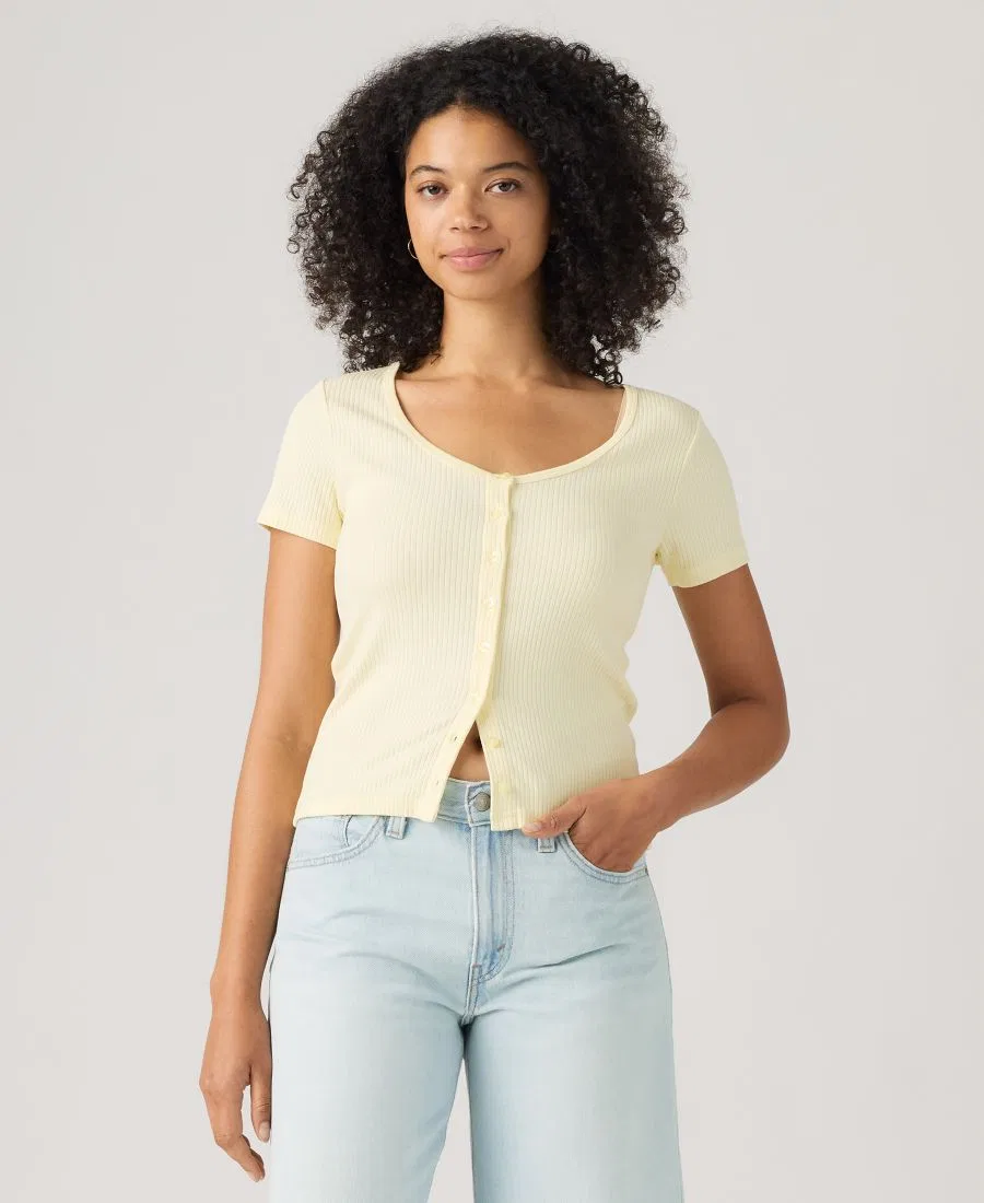 Женский топ-рубашка Levi's Austen Button-Up Short-Sleeve, Pear Sorbet