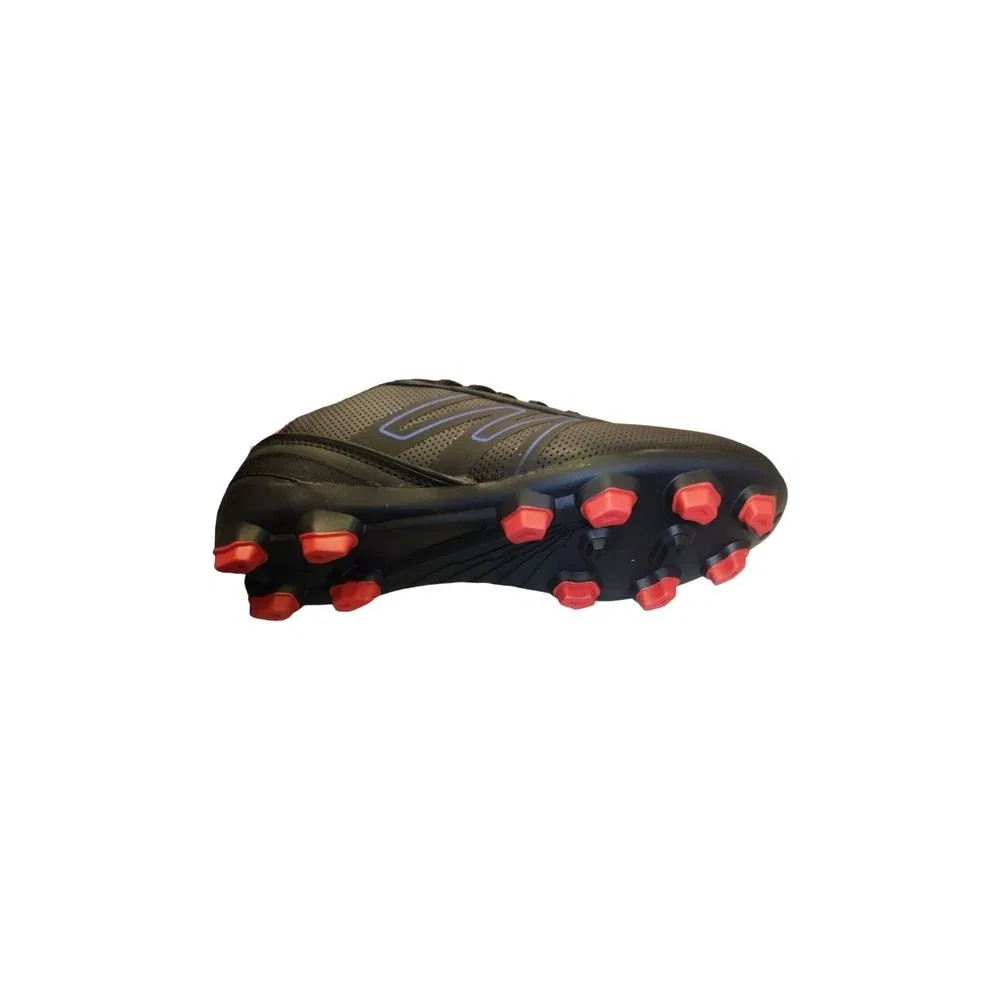 Детские футбольные бутсы для мальчиков с шнуровкой 32, Black Blue Red 28843 Jump — фото 2