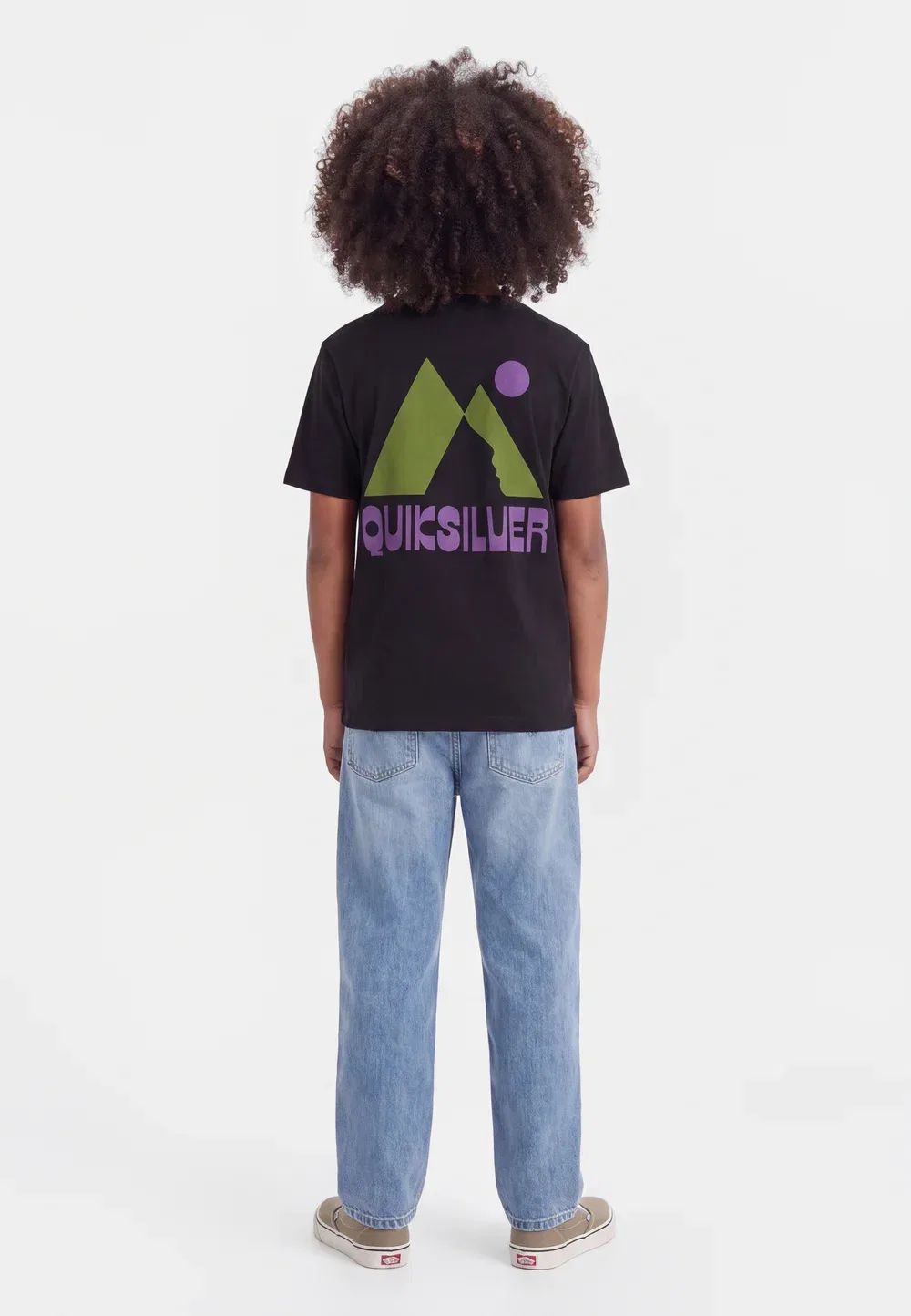 Peak - футболка с принтом Quiksilver, Black — фото 2