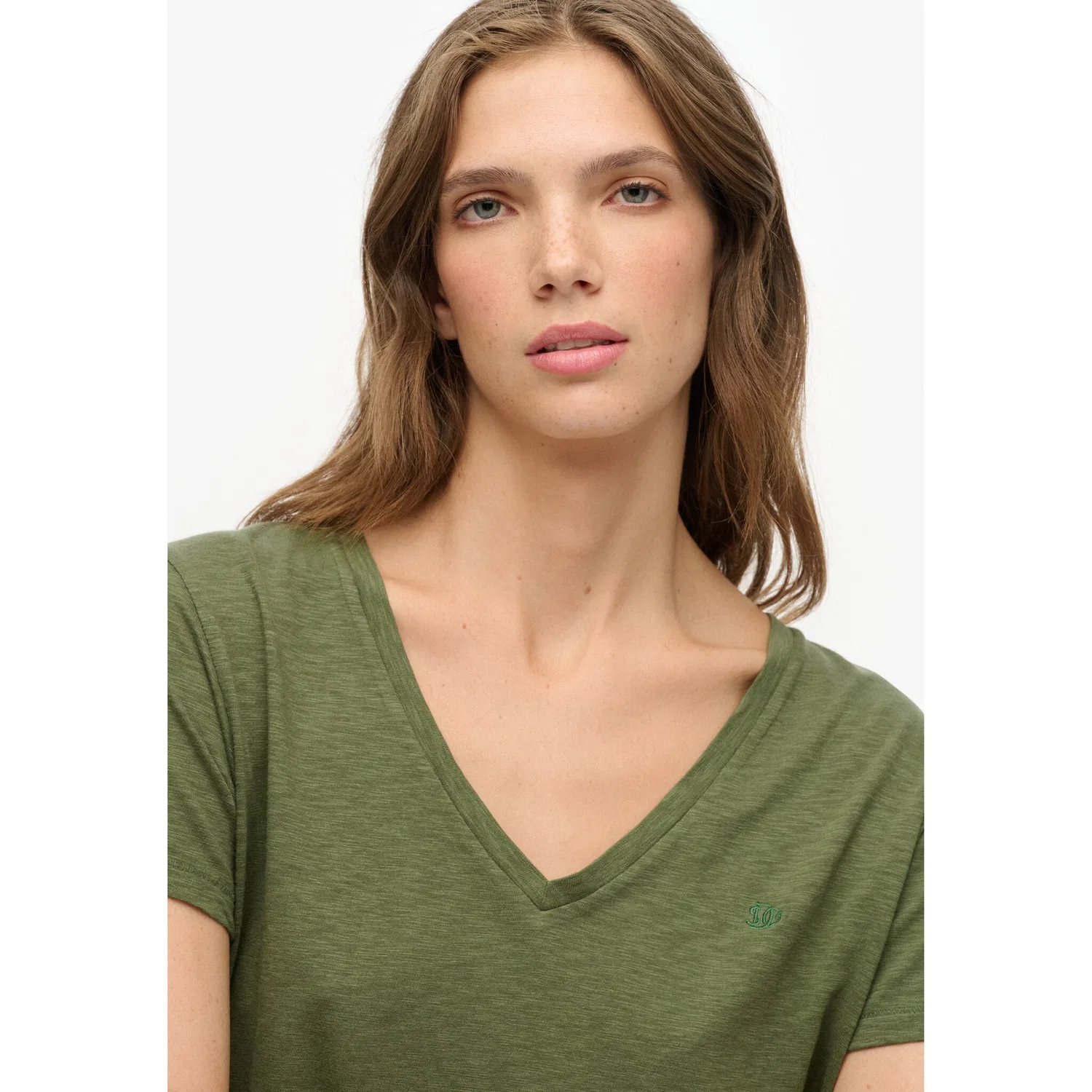Женская футболка с V-образным вырезом Superdry, Four Leaf Clover — фото 4