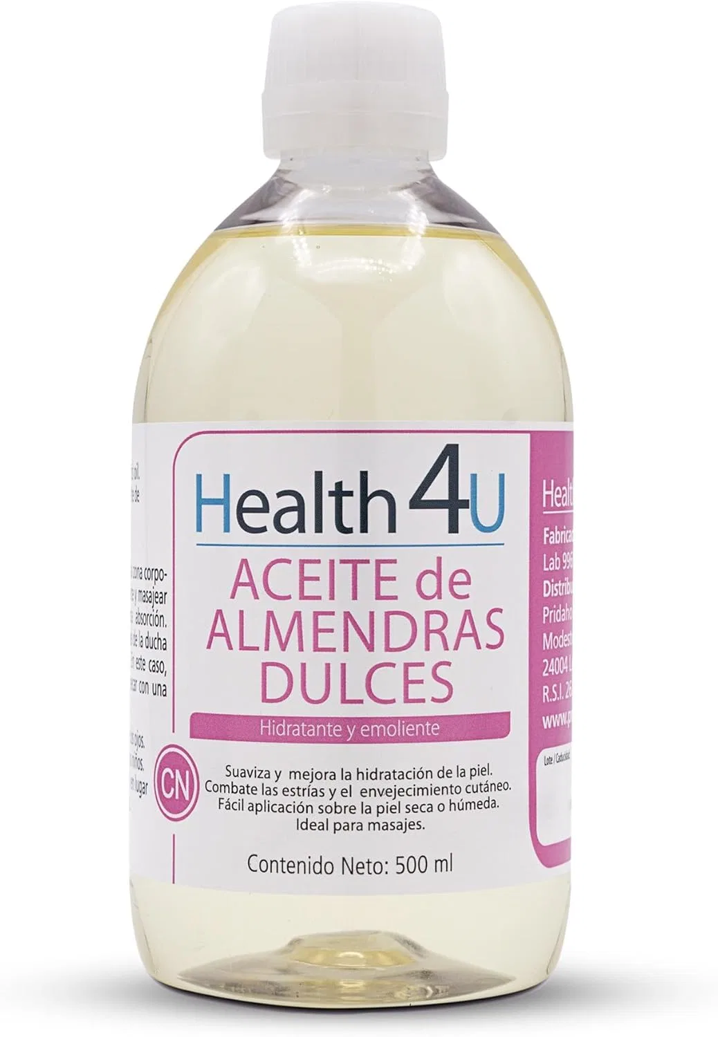 Масло для тела миндальное сладкое Health4U, 500 мл