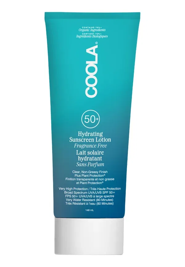 Крем для тела Sonnencreme classic SPF 50 без отдушек - защита от солнца 148 мл Coola, прозрачный