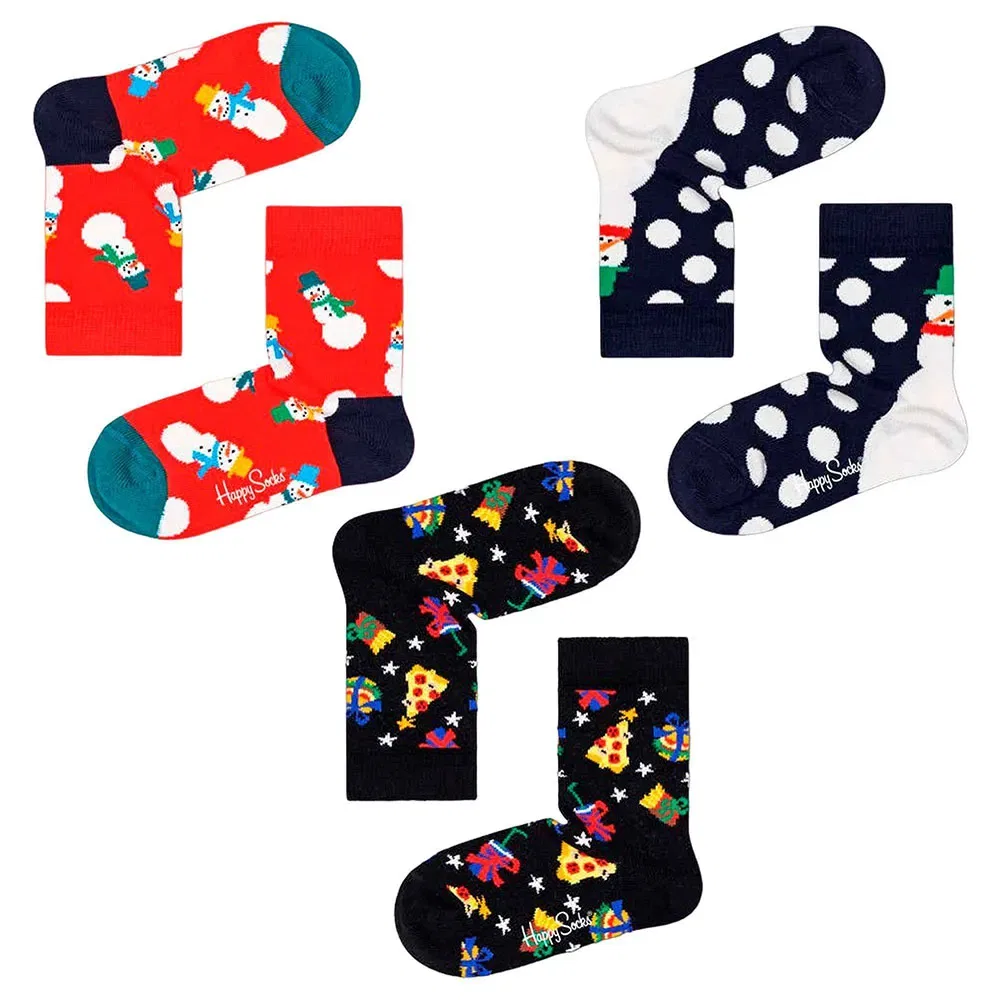Носки Holiday Gift 3 пары Happy Socks, мультиколор