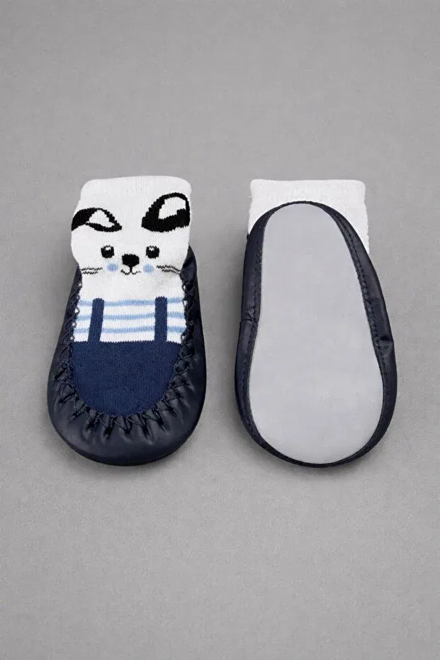 Детские носки из кожи с принтом Basics Numix Baby Kids, Navy5 — фото 3