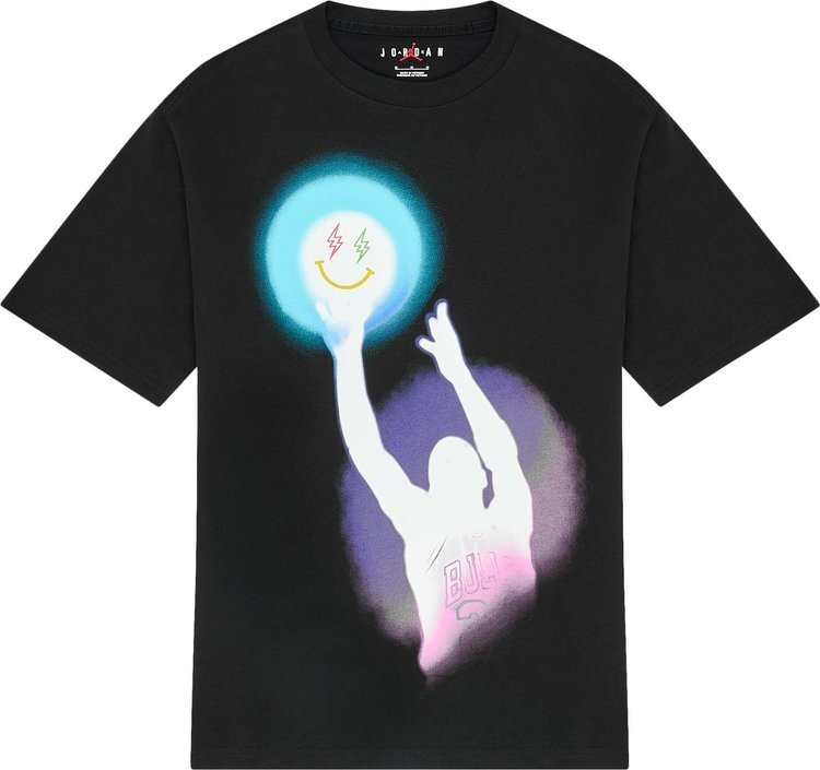 

Футболка Air Jordan x J Balvin T-Shirt 'Black', черный