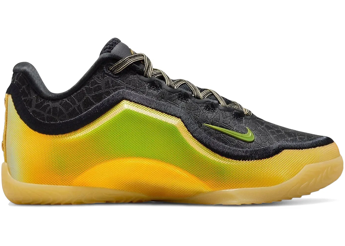 Детские кроссовки для мальчиков с принтом Nike LeBron 23, Black/Soft Yellow/Stadium Green/College Grey/Pencil Point