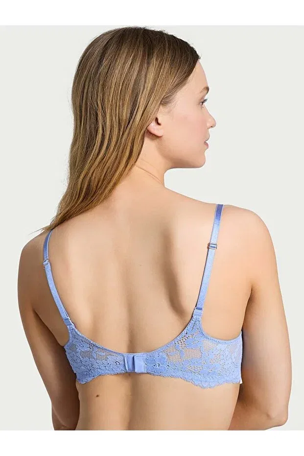 Женский бюстгальтер с кружевом Victoria'S Secret, Blue — фото 2