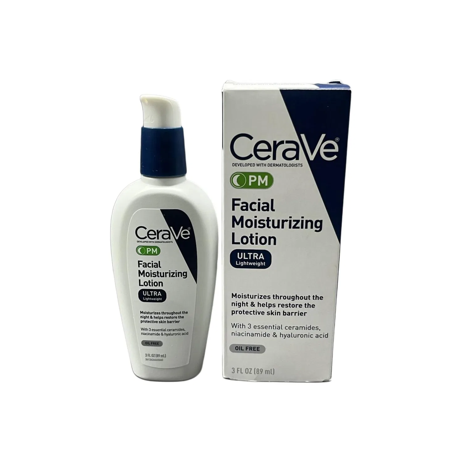 Ночной увлажняющий лосьон для лица CeraVe PM, 89 мл, Global Version
