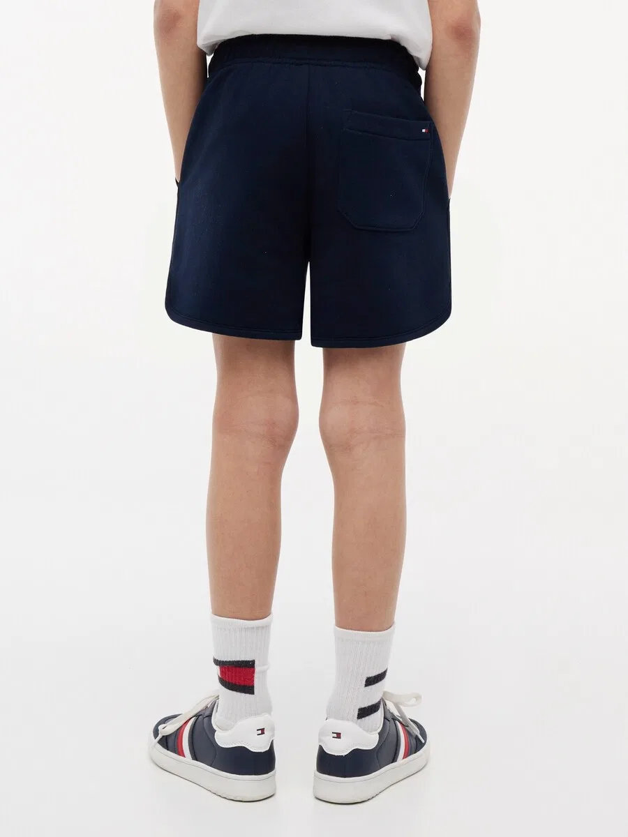 Брюки TOMMY HILFIGER Regular Pants 'Tonal Flag Logo Sweat' темно-синего цвета — фото 3