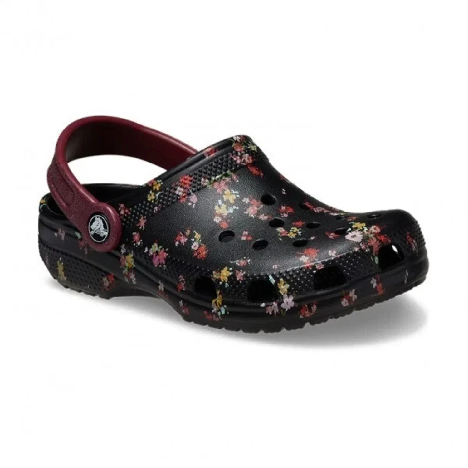 Детские кроксы Classic с графическим принтом Crocs, Black