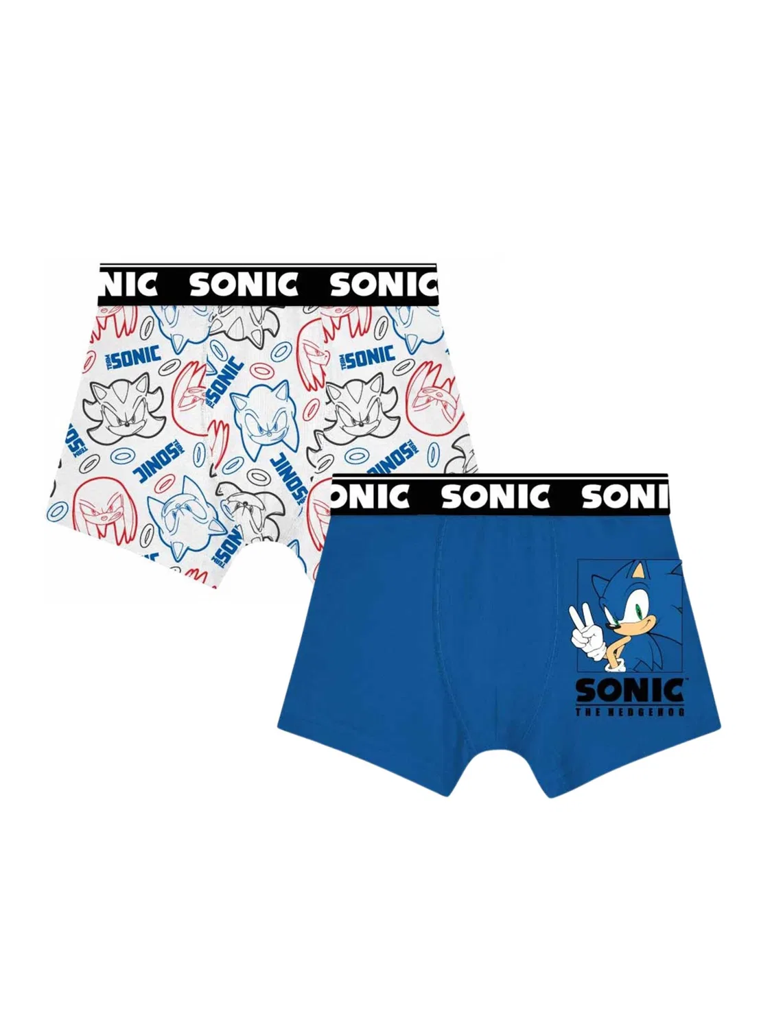 Комплект нижнего белья Disney Sonic боксерские трусы 2 шт., мультиколор