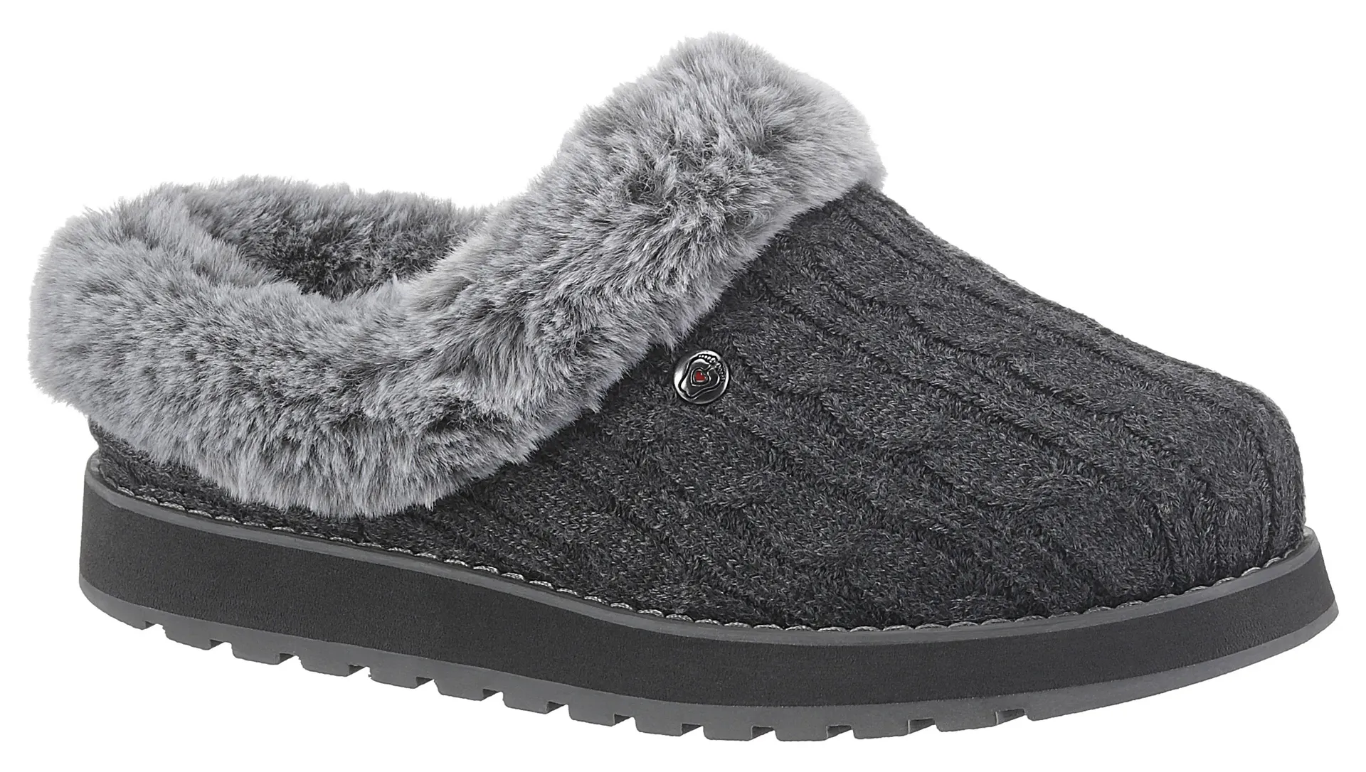 Тапочки Skechers "KEEPSAKES - ICE ANGEL", в вязаном виде, серый