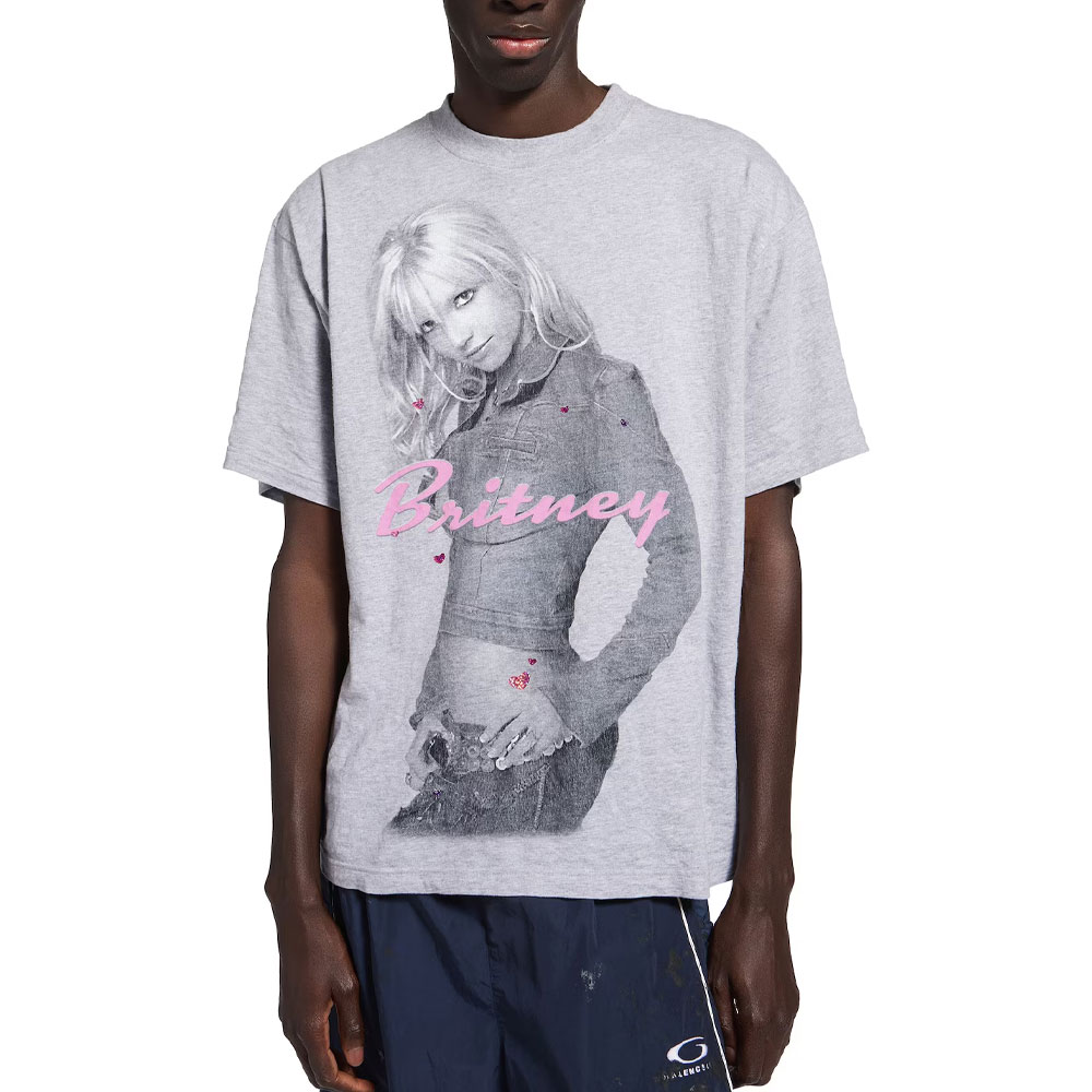 Футболка SS26 Regular Fit мужская серая Balenciaga, серый — фото 3