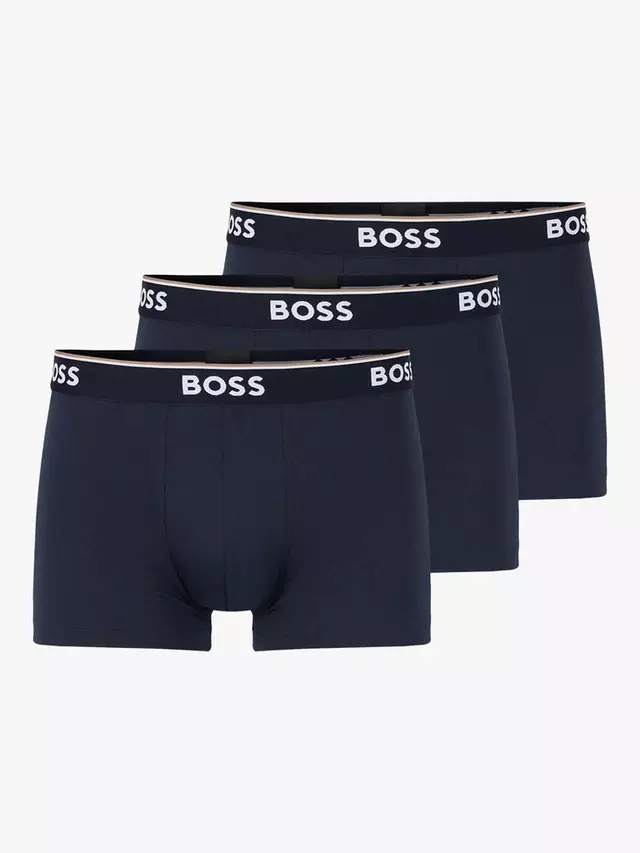 

Трусы HUGO BOSS BOSS Power Cotton Logo Waistband 3 шт, цвет open/blue