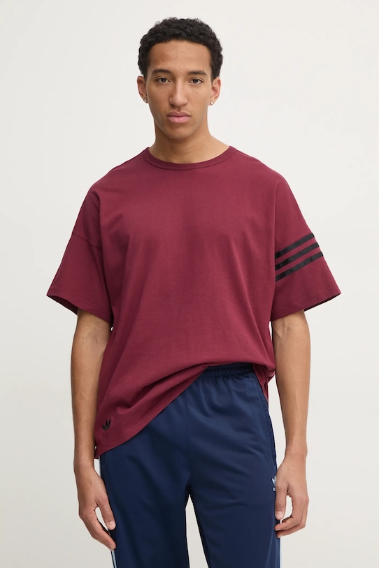 

Хлопковая футболка Neuclassics Adidas Originals, бордовый