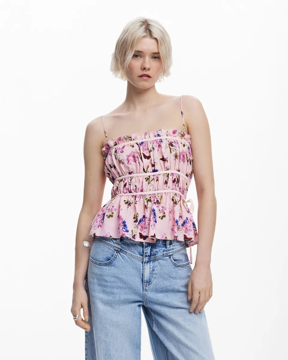 

Женская блузка, дизайн Кристиана Лакруа Desigual, красный