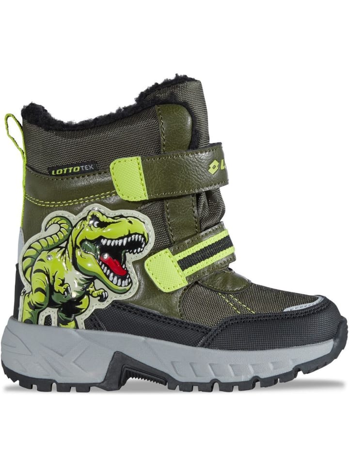 

Lotto Детские зимние ботинки с зеленой подкладкой