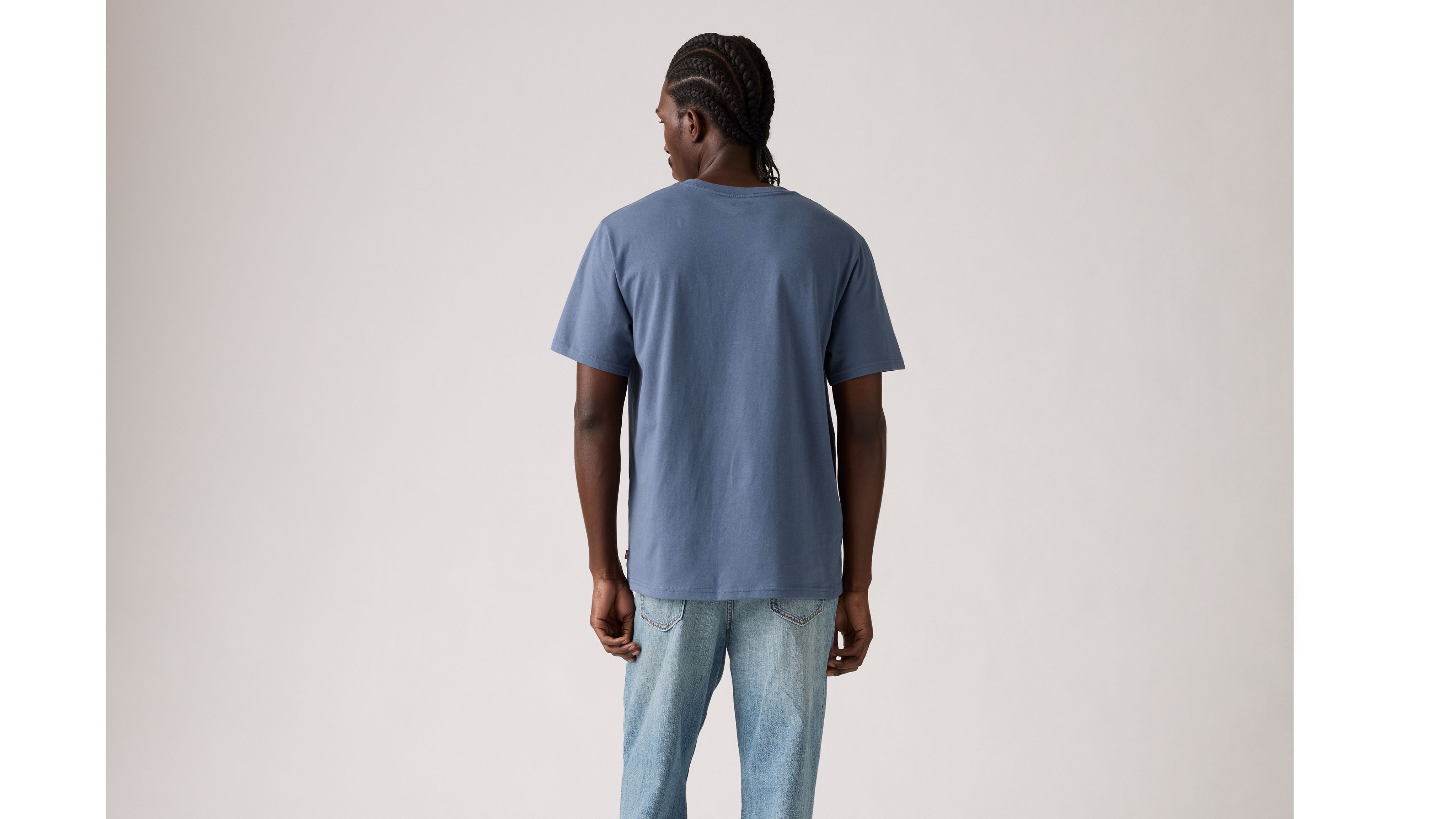 Футболка свободного кроя с короткими рукавами и принтом Levi's, Healdry Vintage Indigo - Blue — фото 3