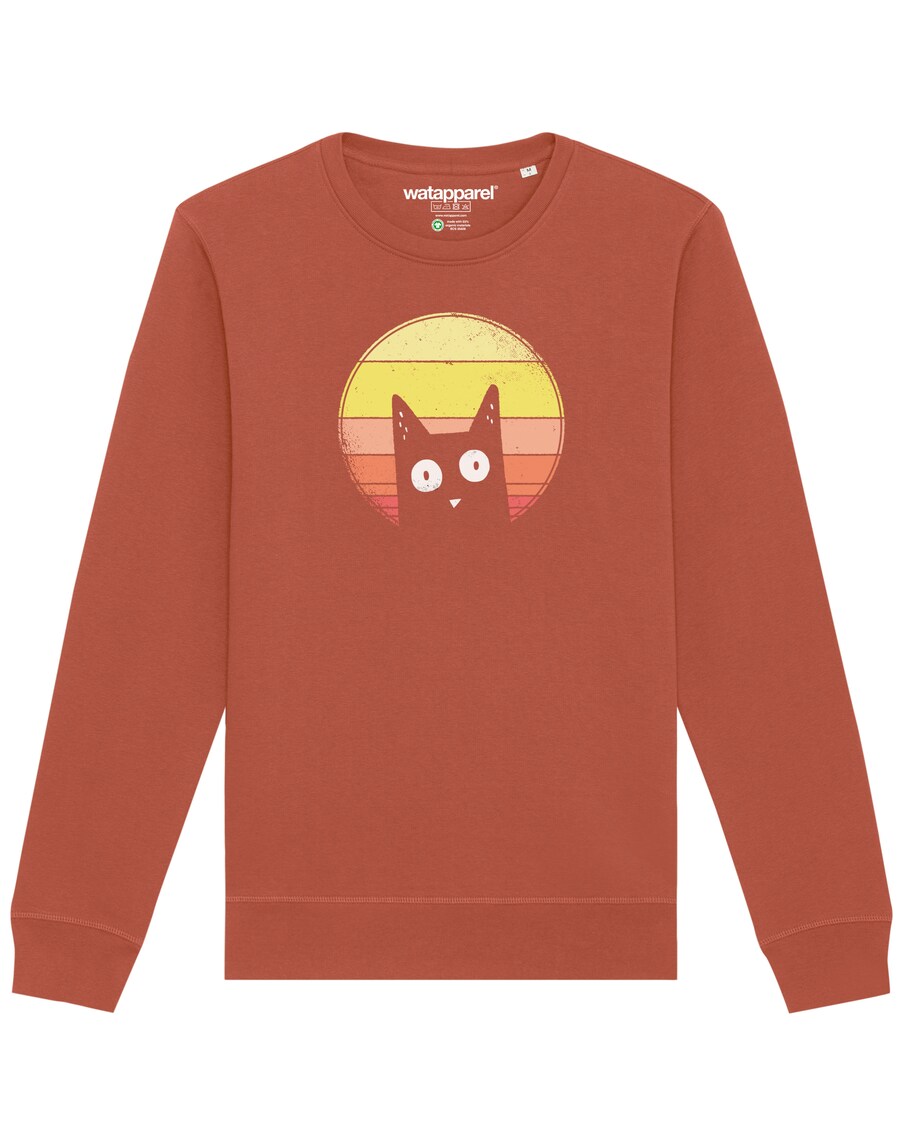 

Свитер Watapparel Sweatshirt Sunset Cat, светло-коричневый