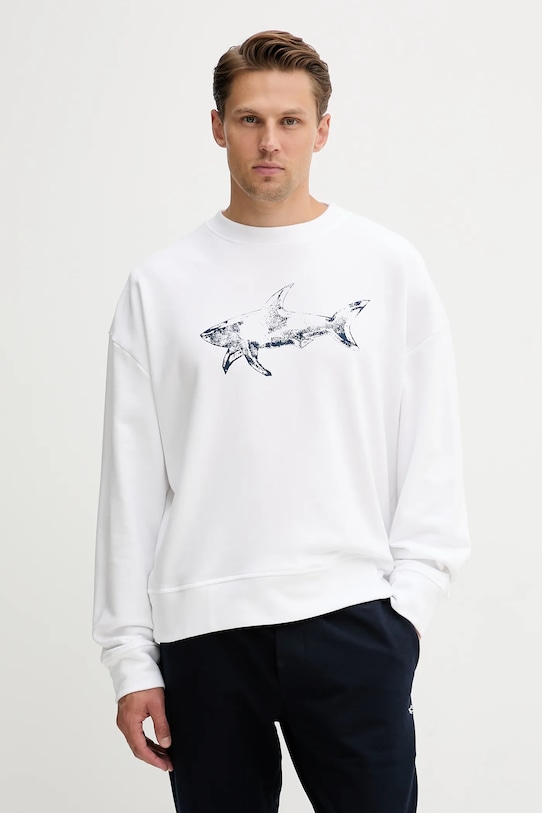

Хлопковая толстовка Knitwear Paul&Shark, белый