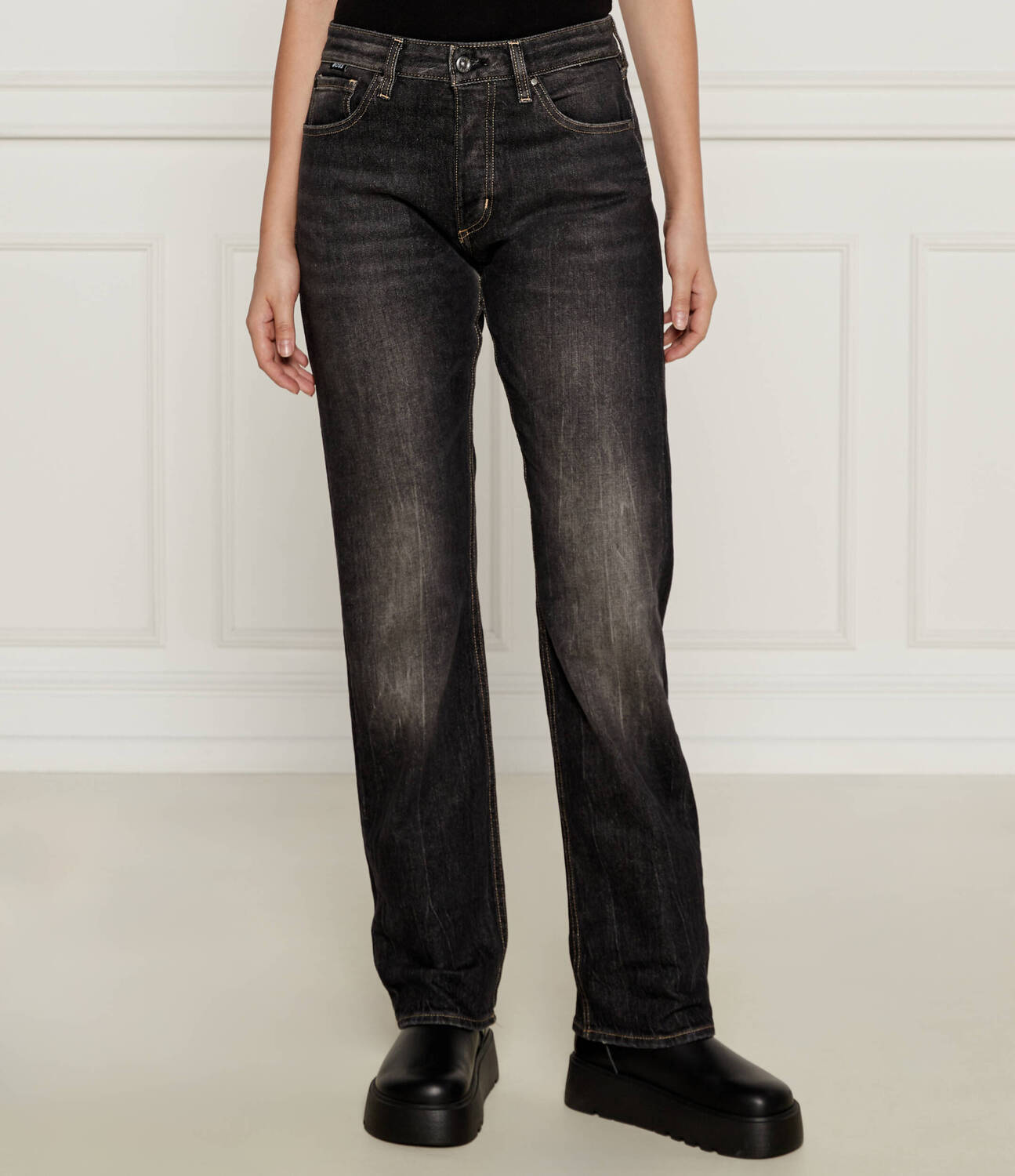 

Джинсы BOSS BLACK Regular Fit, черный